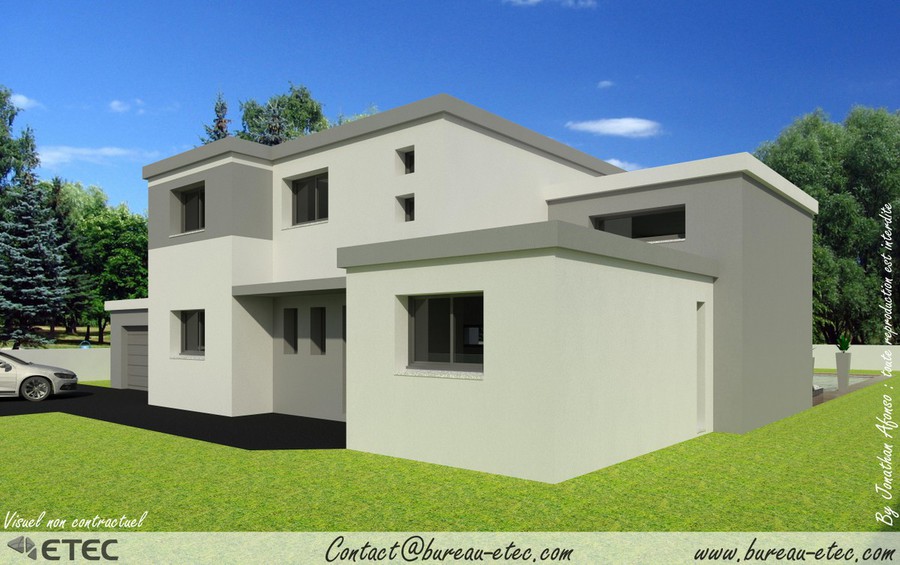 Maison toit terrasse PA2 ETEC